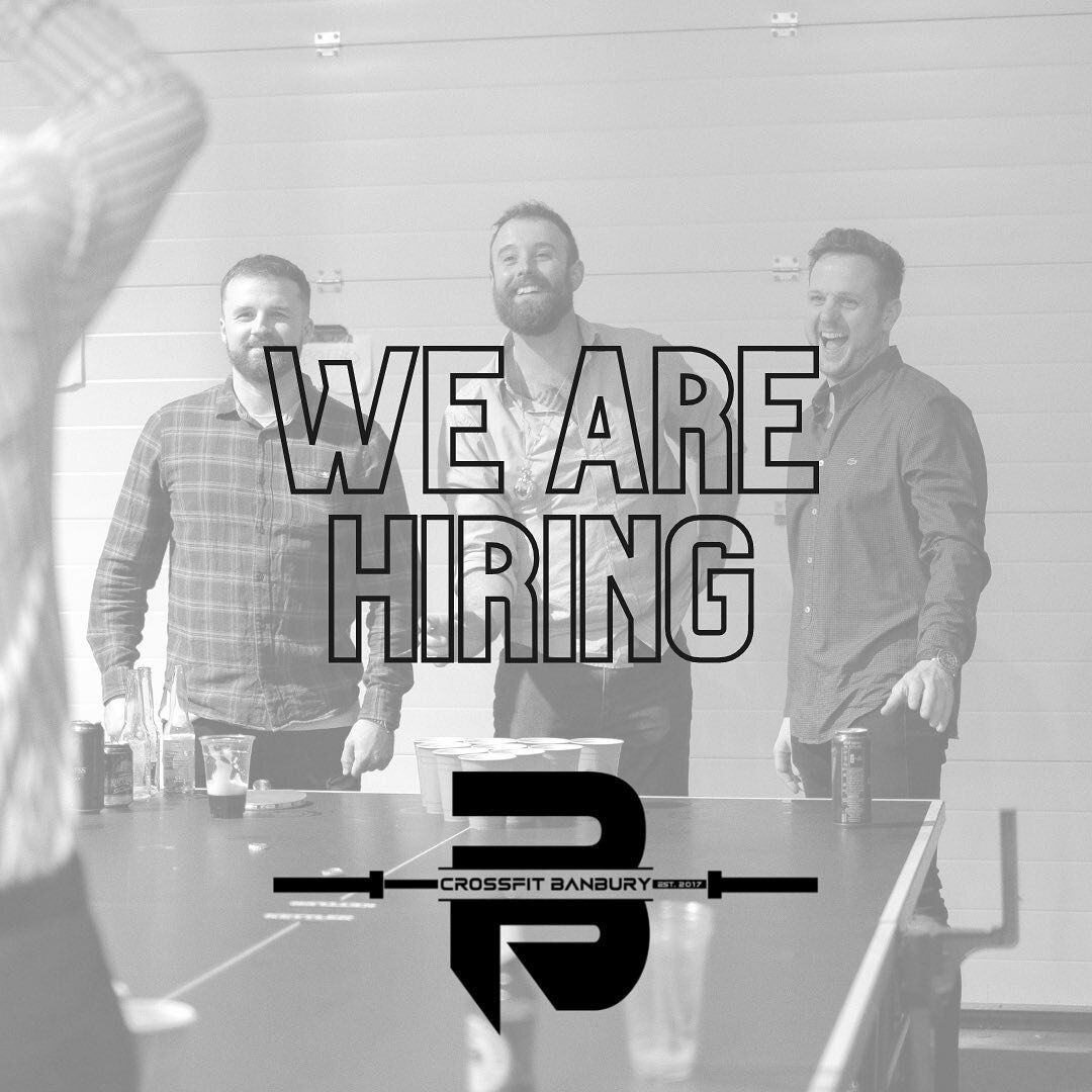 🚨 WE ARE HIRING🚨 

We are looking to take on a part time CrossFit coach to join Banbury&rsquo;s best gym!
If you are a CrossFit coach/strength  conditioning coach and have an interest in CrossFit why not send us a message? 
If you are interested an