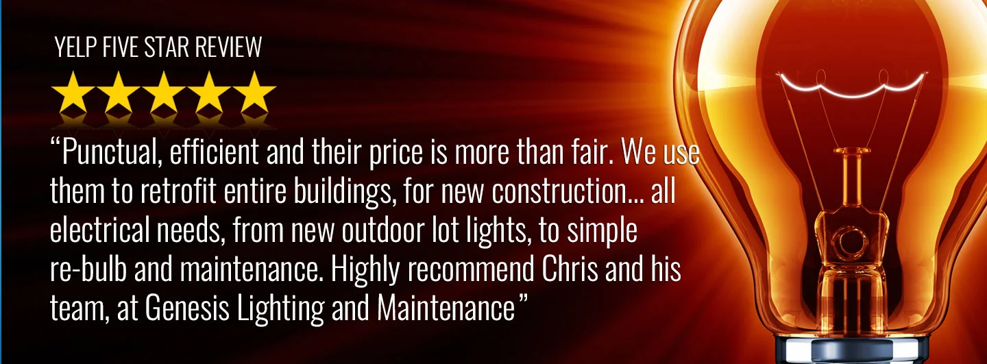 Genesis Light and Maintenance. Lighting maintenance, electrical maintenance, electrical repair