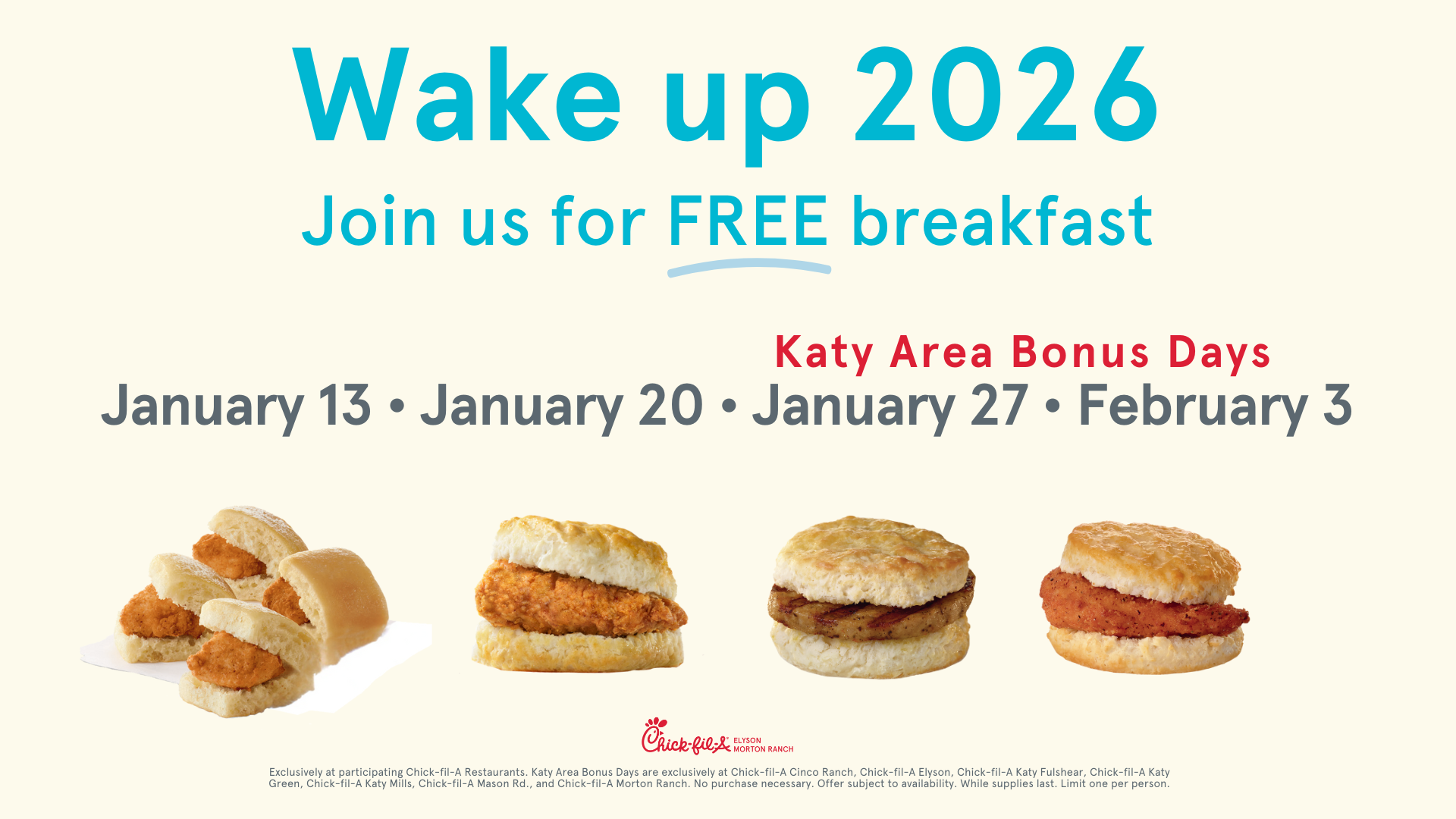 Free Breakfast Tuesday