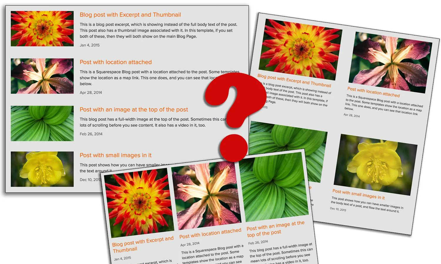 Best Squarespace template for blogging?