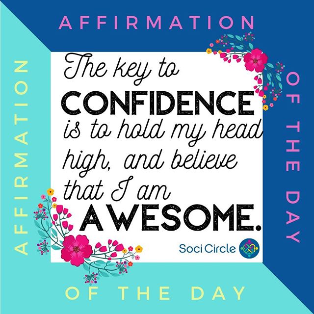 When we hold our heads high and believe we are awesome, our confidence goes up and it shows on the outside. 💚❤️💛💙🧡⁠
⁠
⁠
#socicircle #nobullying #empowertweens #bekind #dads #moms #parenting #confidence #homeschool #elementaryschool #backtoschool 