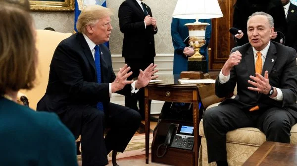Pelosi &amp; Schumer Spar With President Trump Over Border Security