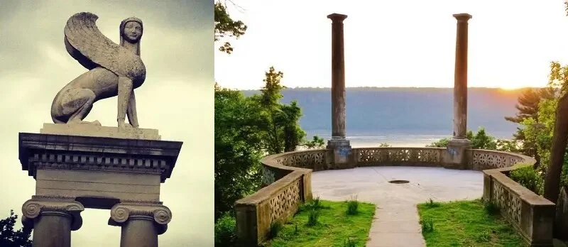 Complete with sphinxes and Masonic twin pillars, Unteryer Park was built on occult principles and is filled with symbolism relating to elite secret societies. It certainly qualifies as a Sinister Site.