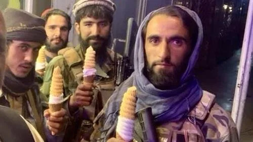Taliban Troll Biden On Twitter By Posing With Ice Cream