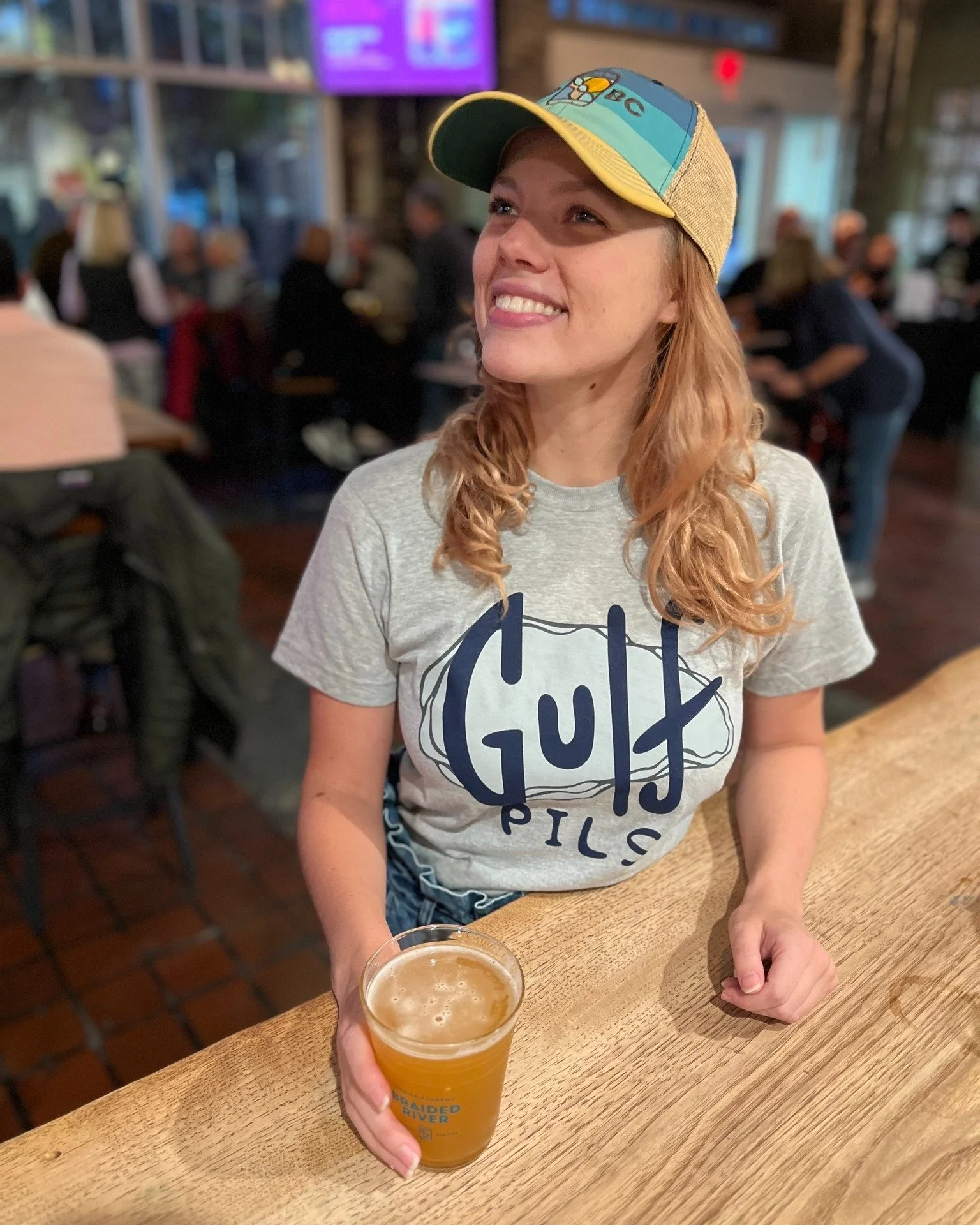 🚨 Merch Drop 🚨 

We now have Gulf Pils T-shirts! And we brought back your favorite BRBC trucker hats. The shirts are available in sizes small to 2X, and both the shirts and hats are available in the taproom now 🧢