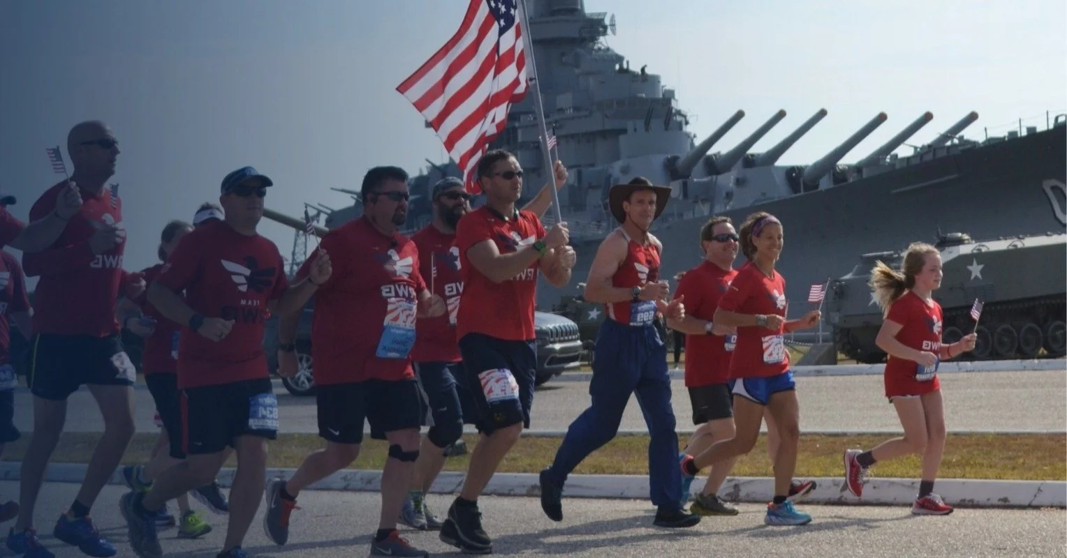 Today, Thursday, Nov. 13, is EXPO DAY for the Battleship 12k! We'll be hosting vendors including @fleetfeetmobile, a shakeout 5k run with our weekly run club (start time is 6 p.m.), food trucks &mdash; @bt_islandroots and @empanolamobile &mdash; and 