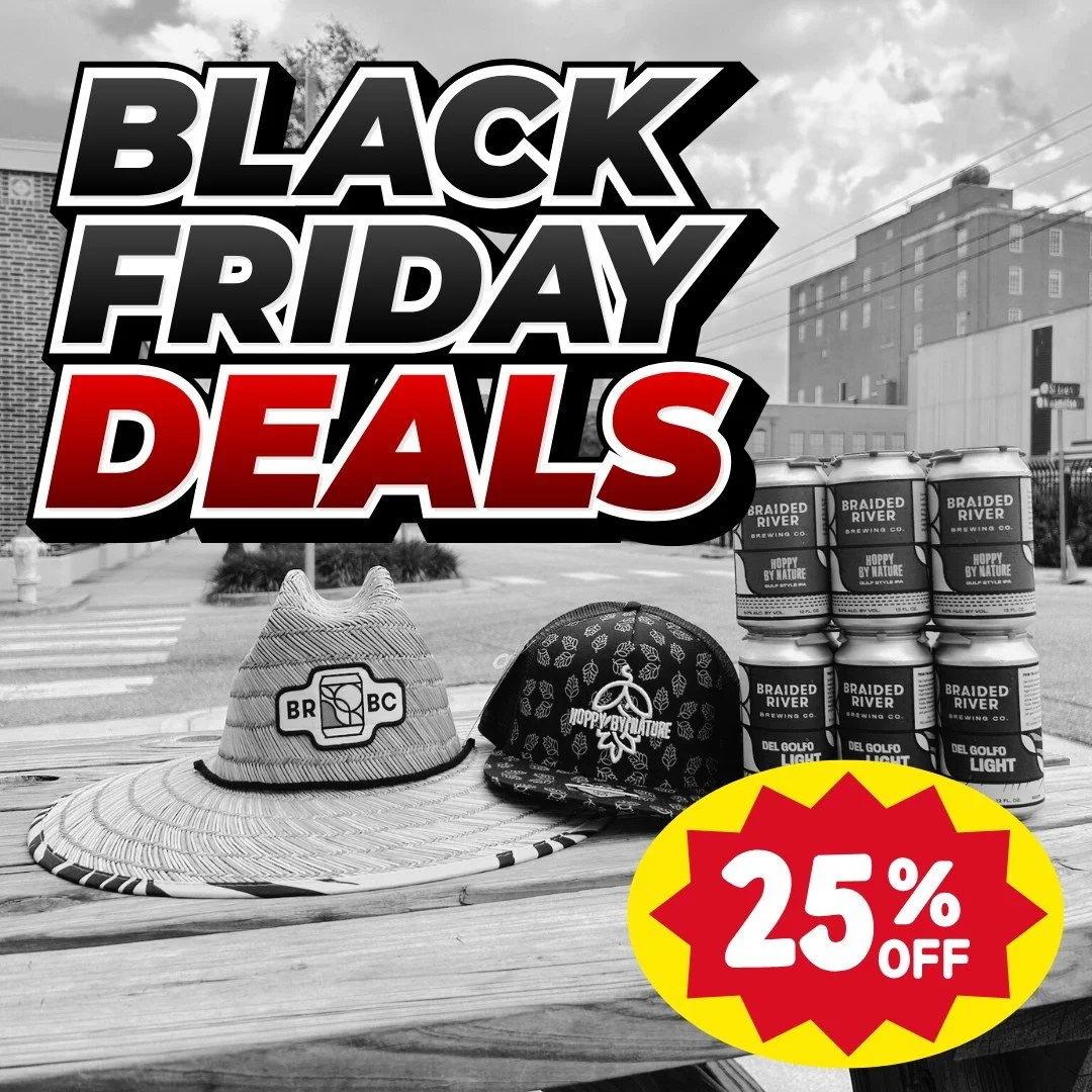 On Black Friday, Nov. 28, EVERYTHING in the taproom is 25% off! That includes merch like shirts, hats and glassware, plus BEER! You can get pints on draft and even six-packs for 25% off &mdash; for one day only 🤩