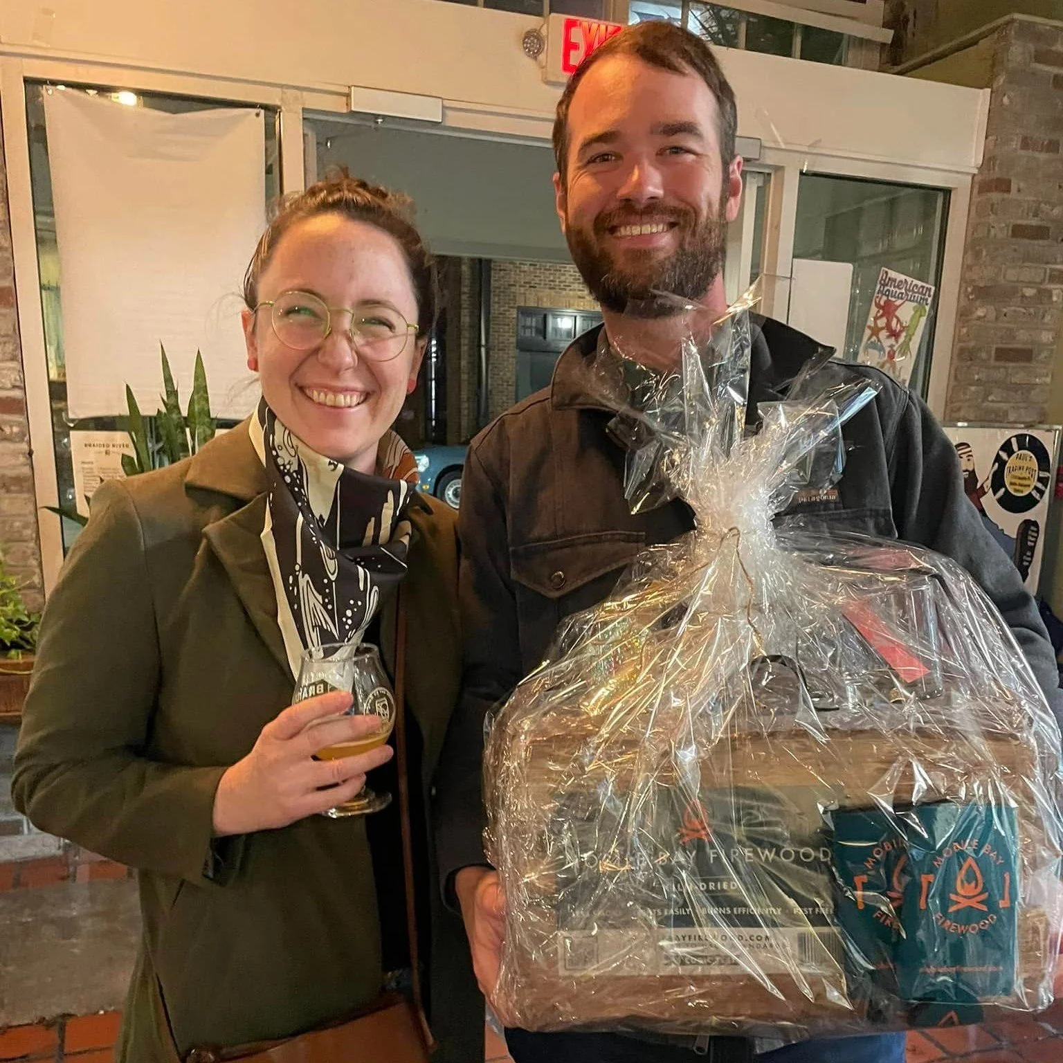 This Wednesday, Nov. 19, @mobilebaygreendrinks is hosting its annual HOLIDAY MARKET right here in the taproom! Come grab some local gifts like handcrafted greeting cards from Cathy&rsquo;s Crafty Cards, driftwood photo frames by Alex Butler, sweet tr