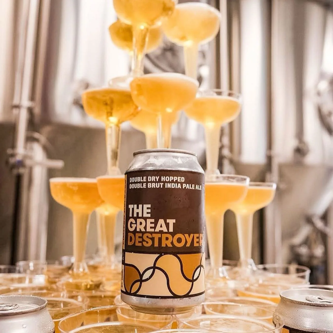 We would never call the Great Destroyer the Champagne of beers 👀 but our beloved holiday DIPA is dry and bubbly, with notes of crushed wine grapes, gooseberries and passionfruit. And at 11% ABV, it is best sipped very, very slowly.

Come give it a t