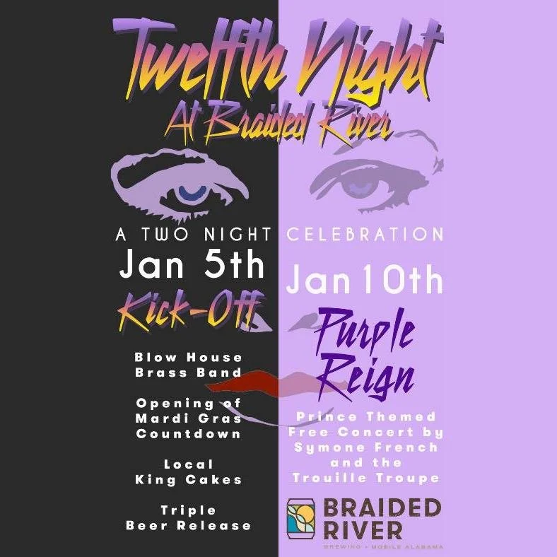 It's not going to rain on our REIGN! We do NOT anticipate any rain delay for our free outdoor concert tonight, Saturday, Jan. 10.

At 6:30 p.m., @symonefrenchtrouilletroupe will kick off their performance of Prince classics, synced to a 3D projection