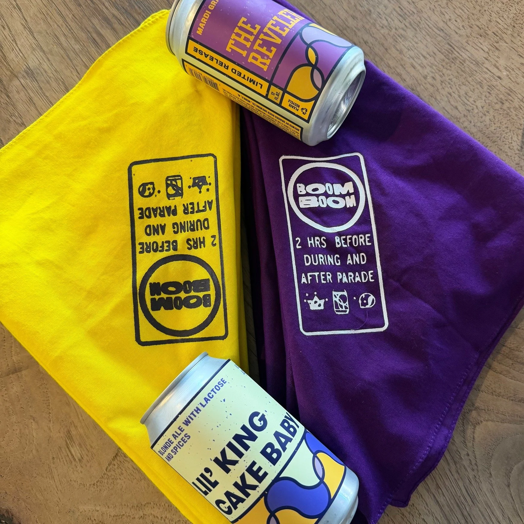 Is your pupper ready for the Boom Boom?? At Yappy Hour tonight, Feb. 3, Elle will have dog bandanas available, screen printed with our exclusive Boom Boom logo!

For a small donation to the City of Mobile Animal Shelter, this limited edition bandana 