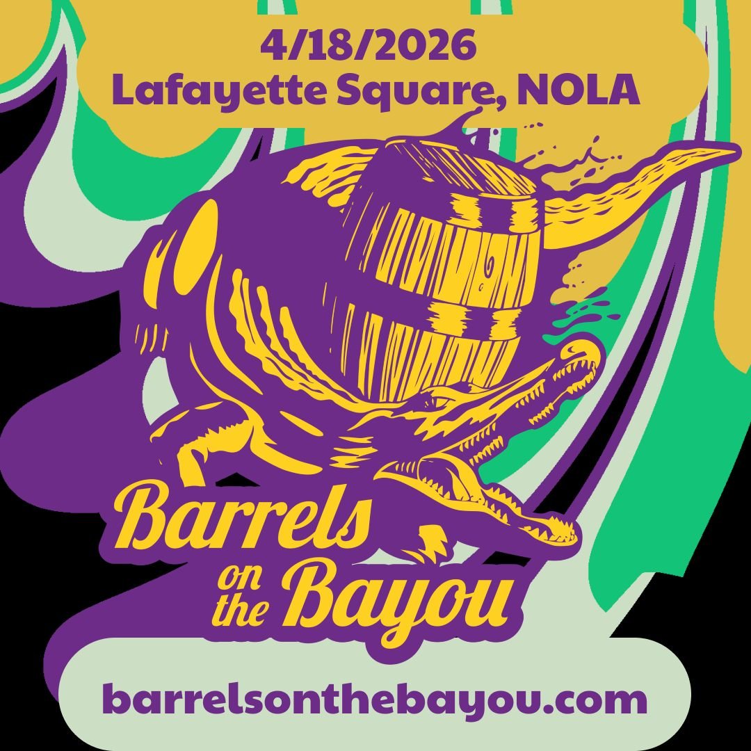 Come see us at New Orleans' Barrels on the Bayou!

Taking place Saturday, April 18, 3-9 p.m., this festival brings together beer, food, art and music right in Lafayette Square. We don't head west that often, so this is a rare opportunity to get Mobil
