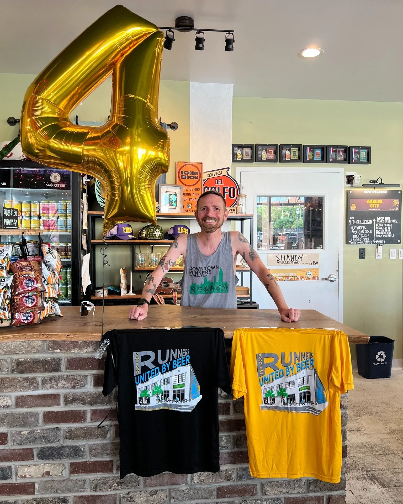 The countdown is on to FIVE!

Tomorrow, April 7, we're celebrating the five-year anniversary of our Thursday night run club, Downtown Runners United By Beer 🎂

Be here at 6 p.m. for a celebratory run/walk, plus:
👕 FREE run club shirts (while suppli