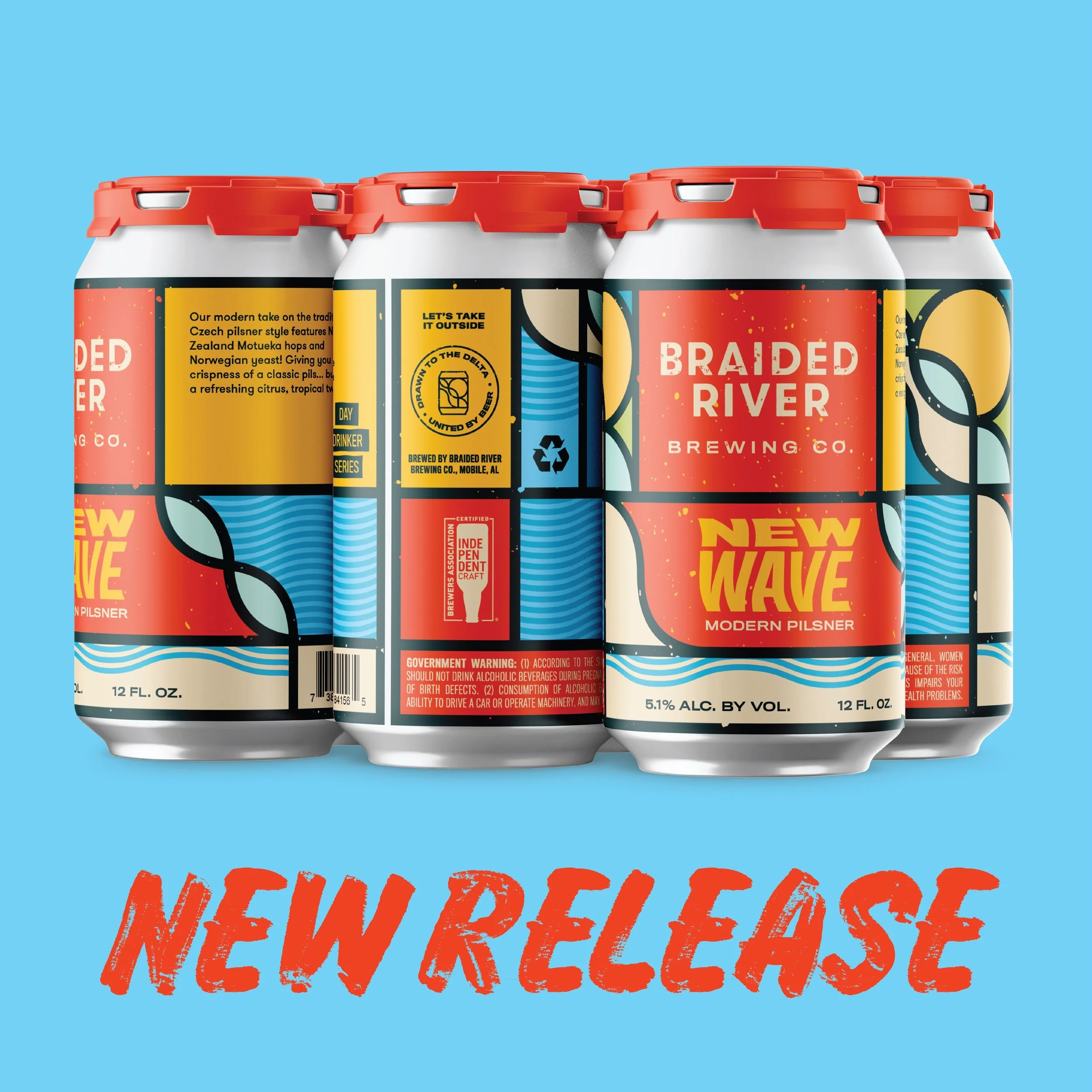 Coming just in time for Memorial Day Weekend, join us Thursday, May 22nd for New Wave, our modern pilsner that won gold at the U.S. Open Beer Championship!

Our modern take on the traditional Czech pilsner style features New Zealand Motueka hops and 