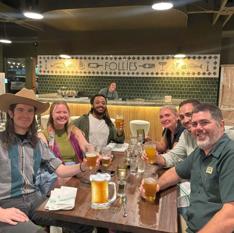 Tonight, our friends opened @folliesoysters &amp; Cocktails, a modern oyster bar on Monroe Street! 

We are in awe of everything they're doing to celebrate Alabama oysters and revitalize that industrial area. And we're honored that 30% of their beer 