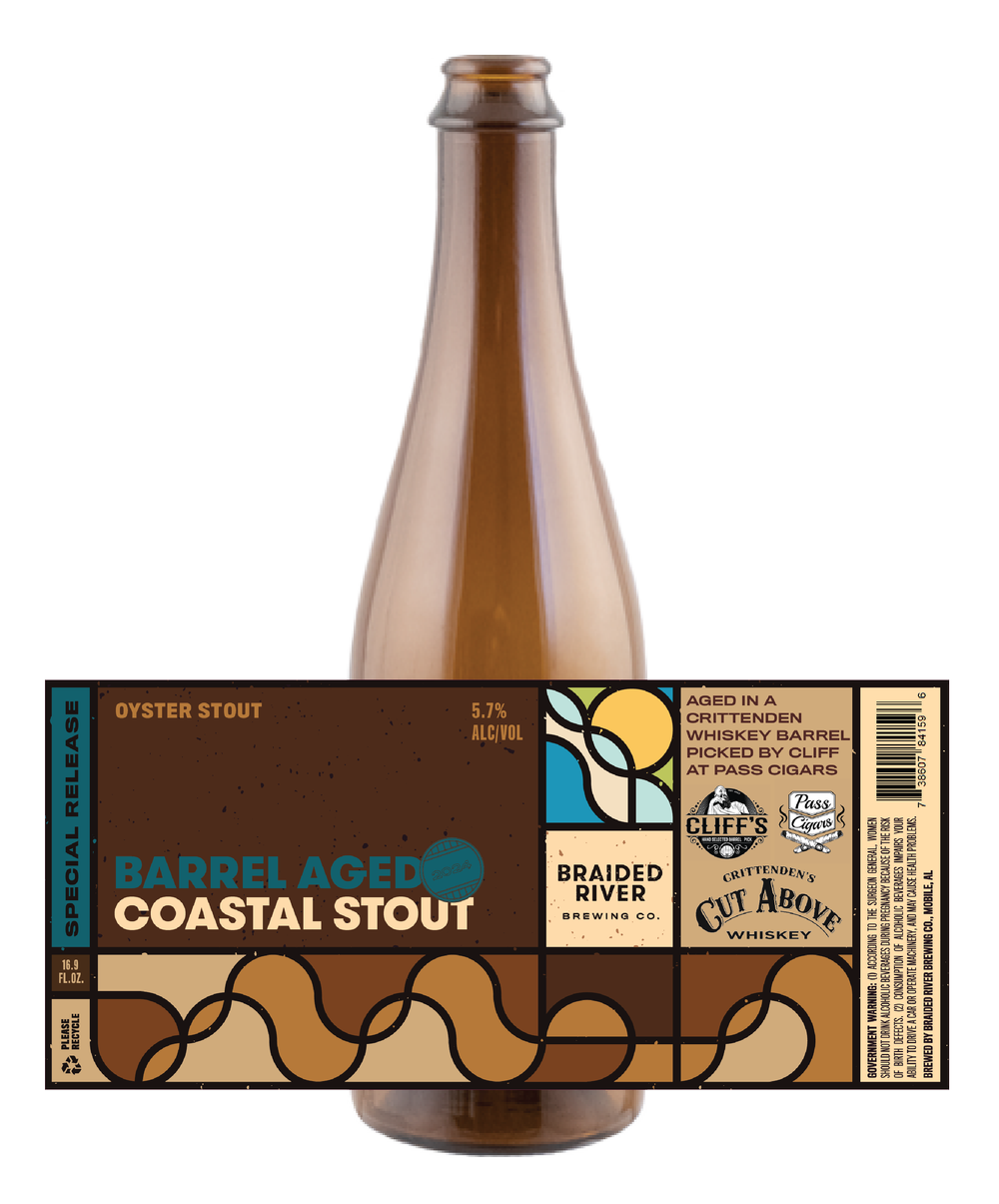 Barrel Aged Coastal Stout by Braided River Brewing Company