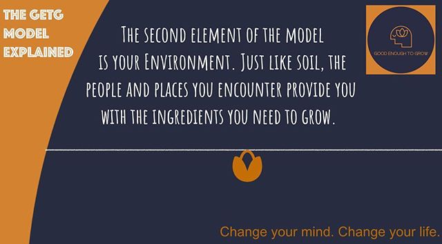The second element of the Good Enough to Grow model for personal growth is your ENVIRONMENT. The people you meet and the places you hang out in provide you with the experiences that feed your growth every day
.
.
#wednesdaywisdom #wednesday #environm
