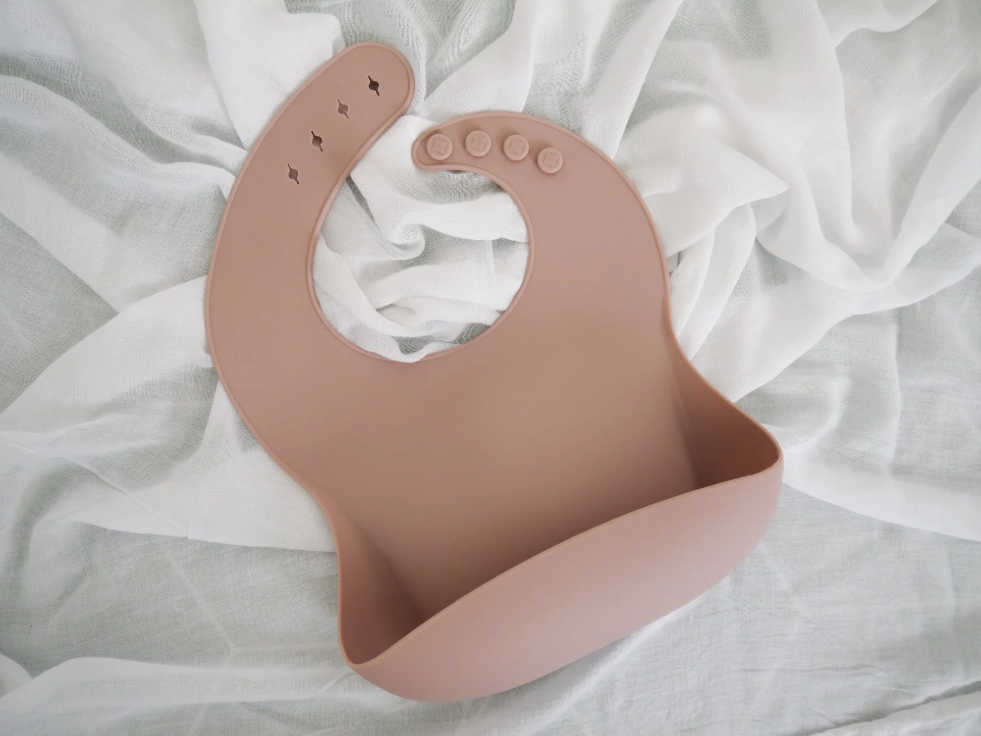 pink silicone bib
