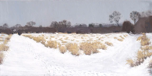 February 4 Lincoln Marsh 10x20" 2014 (sold)