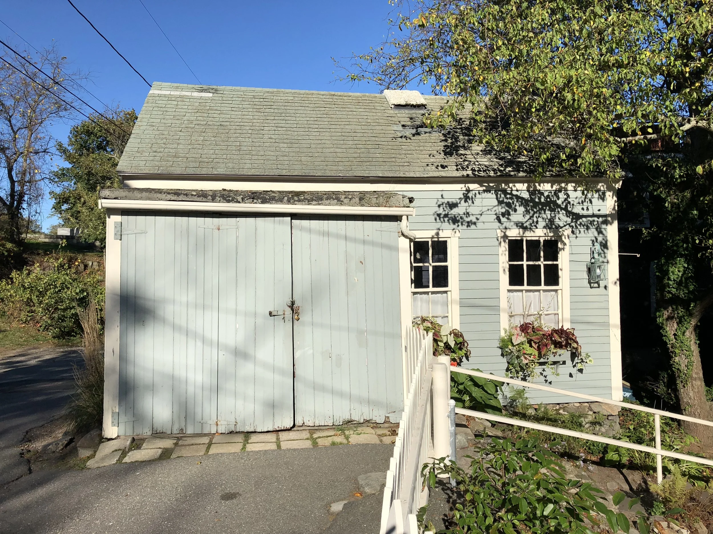  The old garage doors. 