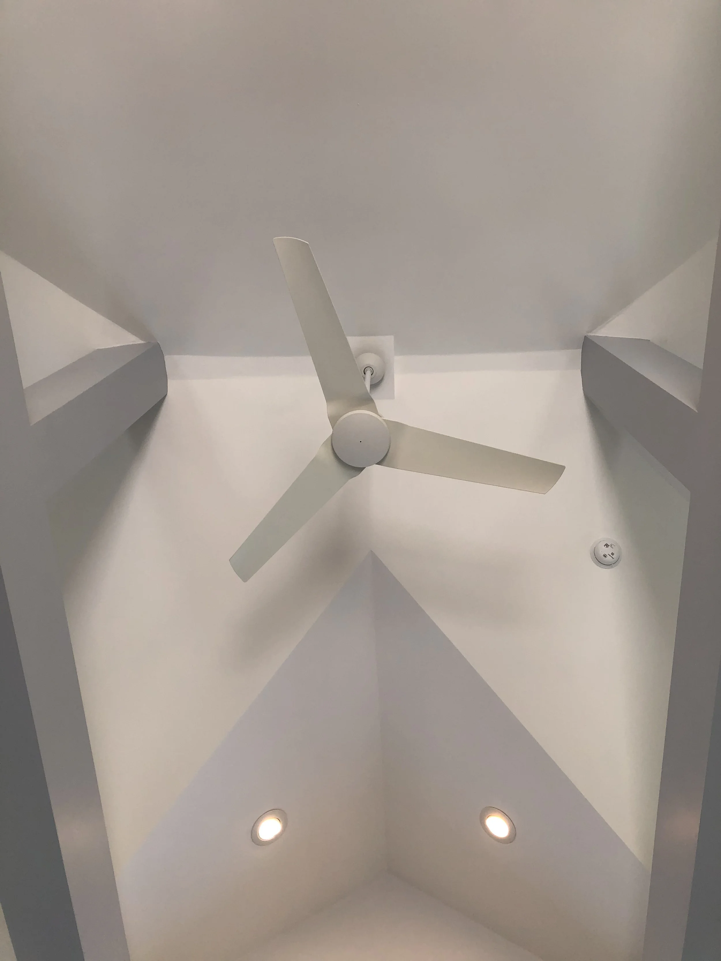 The vaulted ceiling is an inspiring new feature.