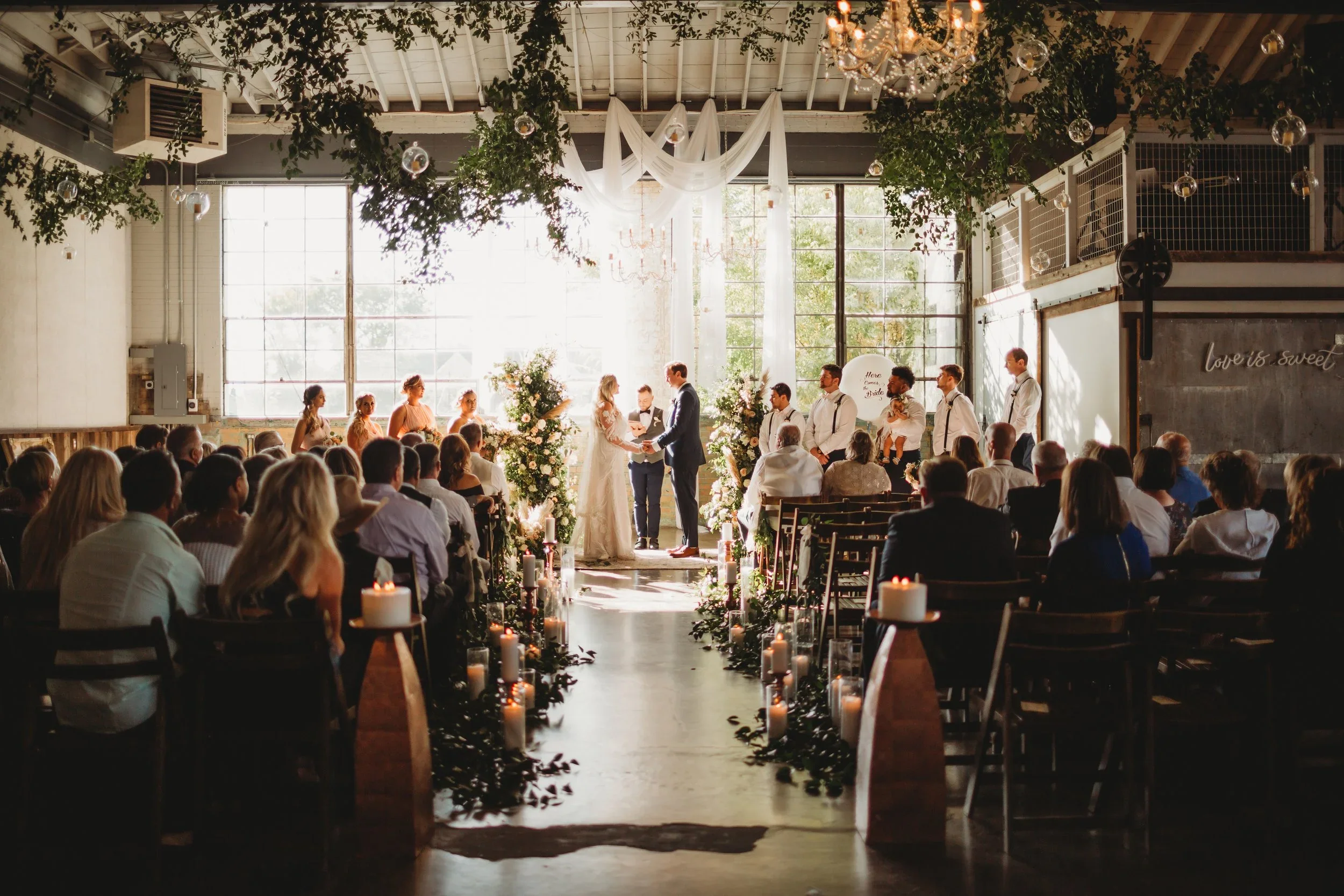 The Bright Building downtown Provo wedding venue with modern interior, Provo wedding invitations