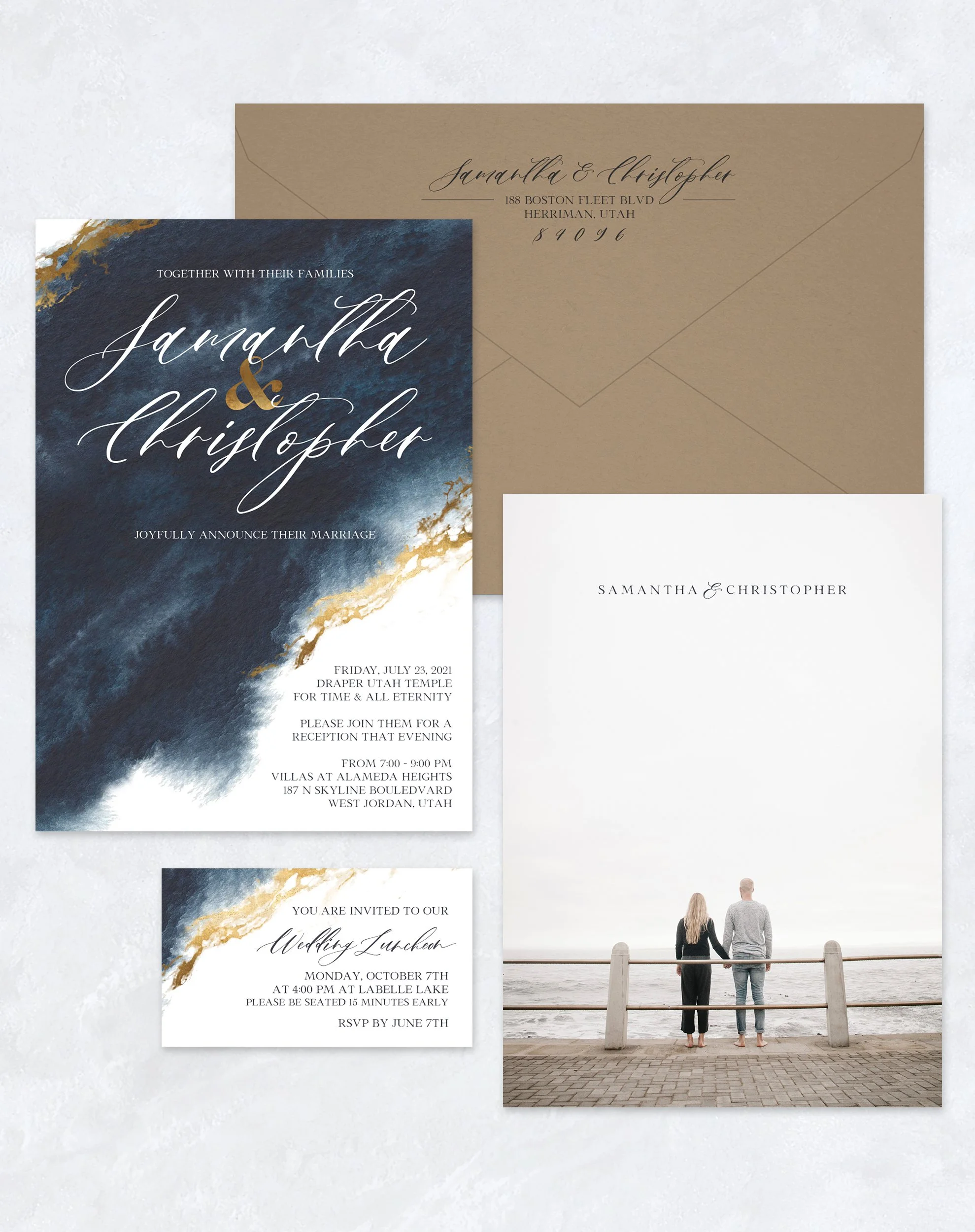 Samantha + Christopher Wedding Invitations — Anthology Print