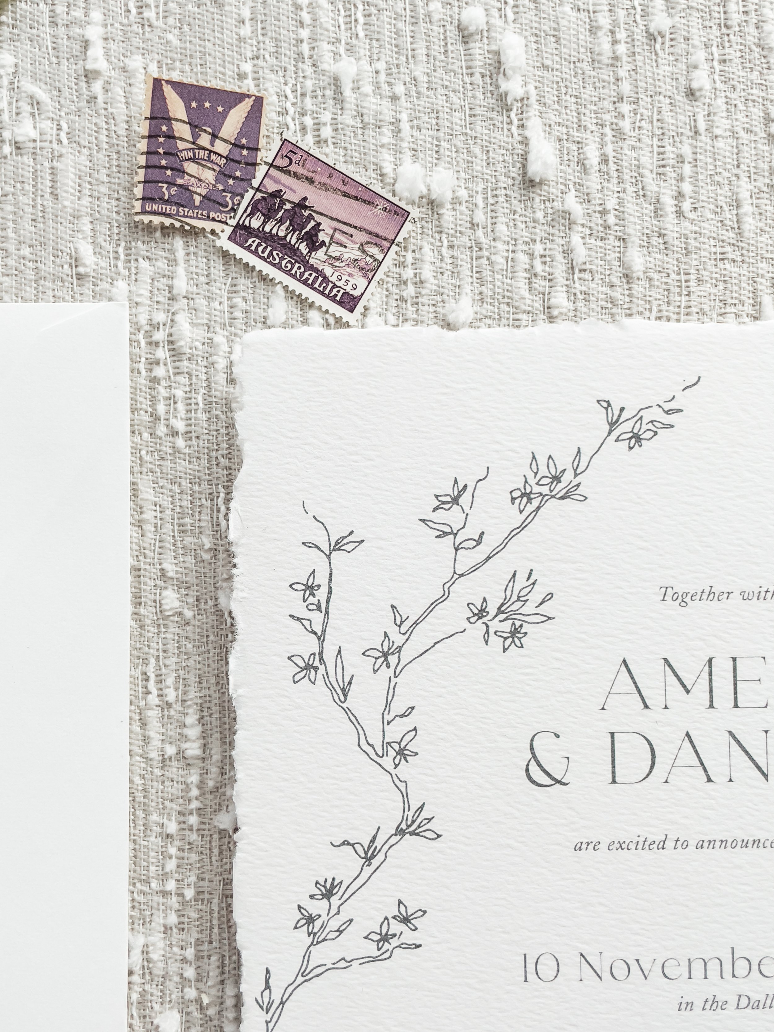 Anthology Print Wedding Invitations - Deckle Hand Torn Edge Wedding Invitaitons - luxury wedding invitations3.jpg