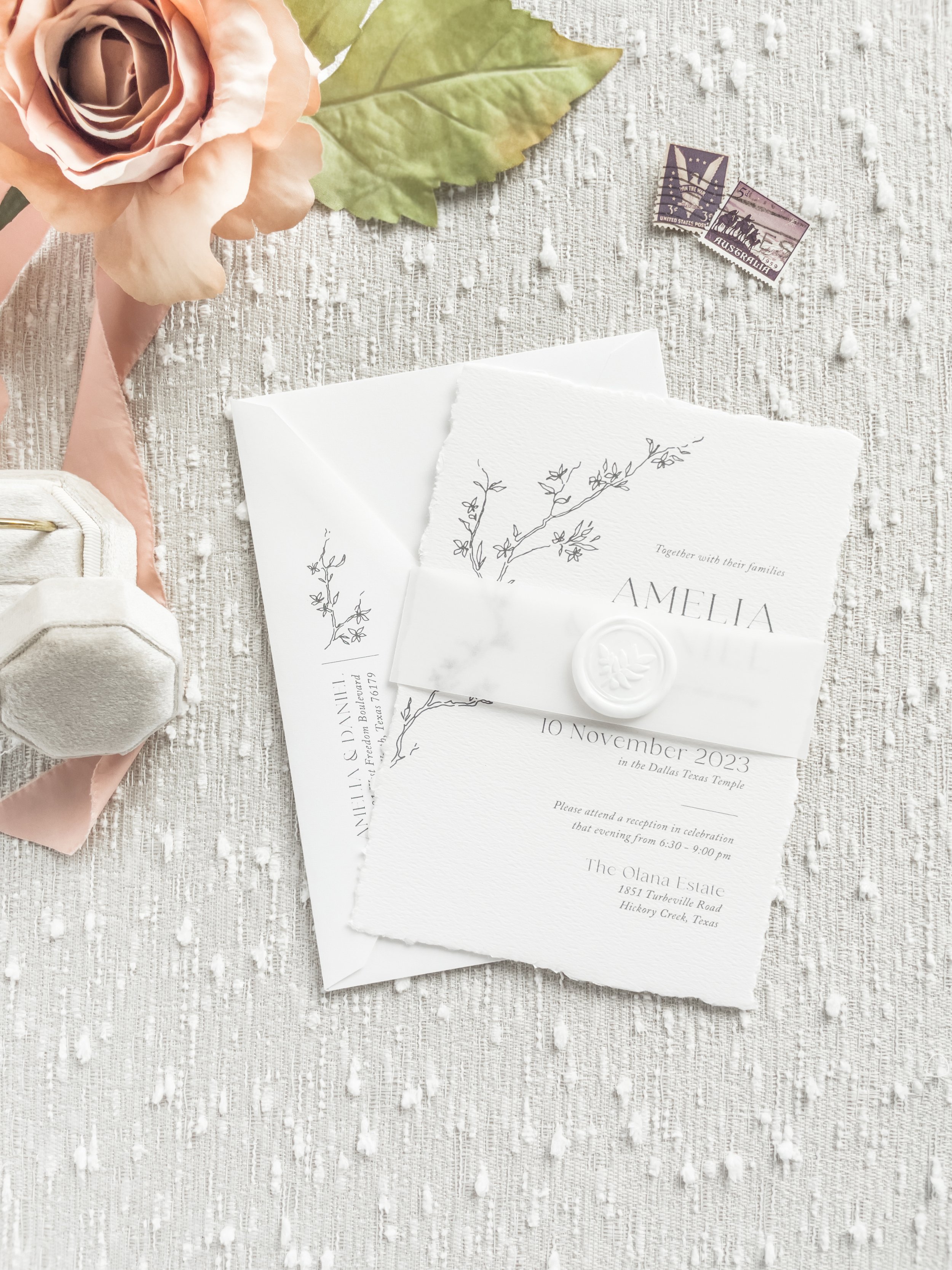 Anthology Print Wedding Invitations - Deckle Hand Torn Edge Wedding Invitaitons - luxury wedding invitations6.jpg