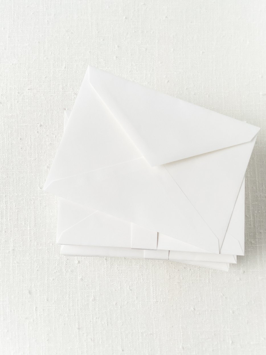 25 A-7 5x7 Smooth White Envelopes 