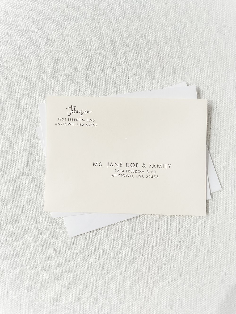 Guest Address Printing on Envelopes — Anthology Print