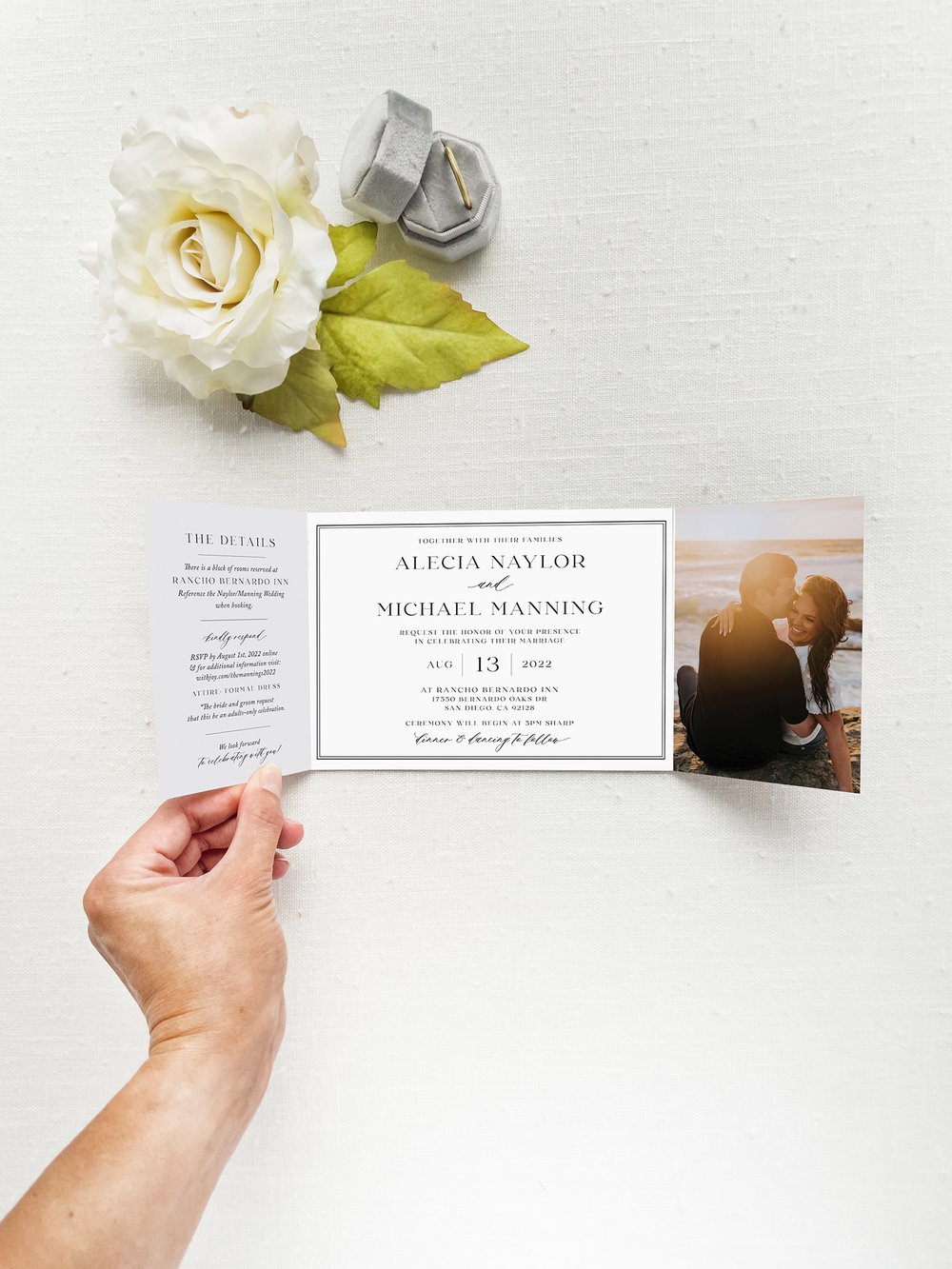 Mandalyn & Elijah Wedding Invitations — Anthology Print
