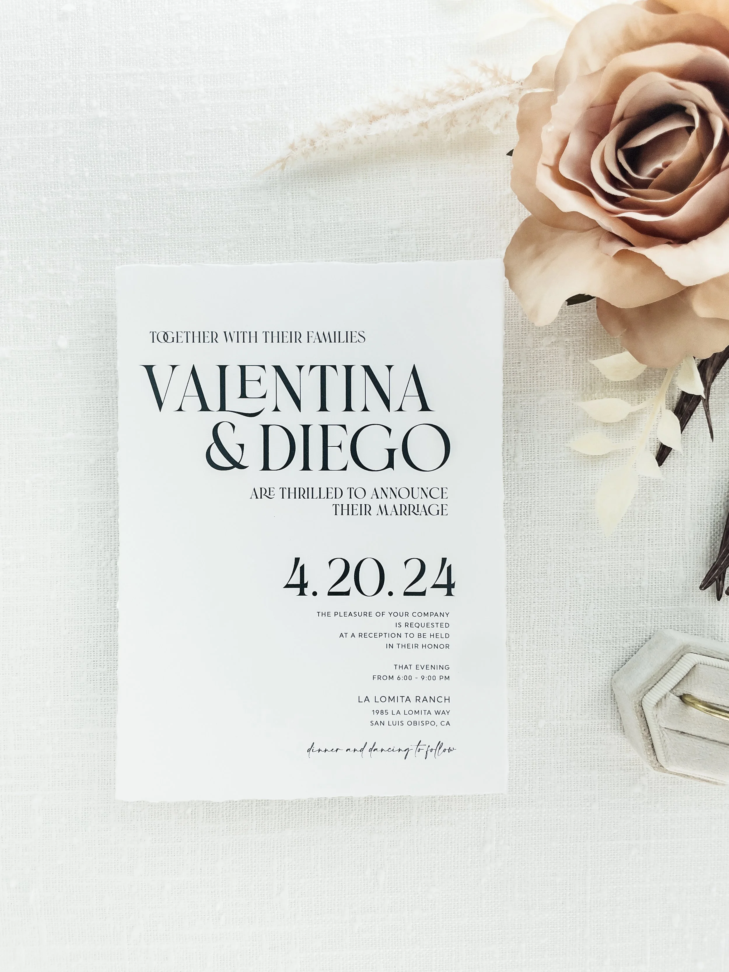 Anthology Print - Custom Wedding Invitations - Modern Wedding Invitations Designer Custom Wedding Invitations - DIY wedding Invites - Torn Edge Deckle Edge wedding invitations14.jpg