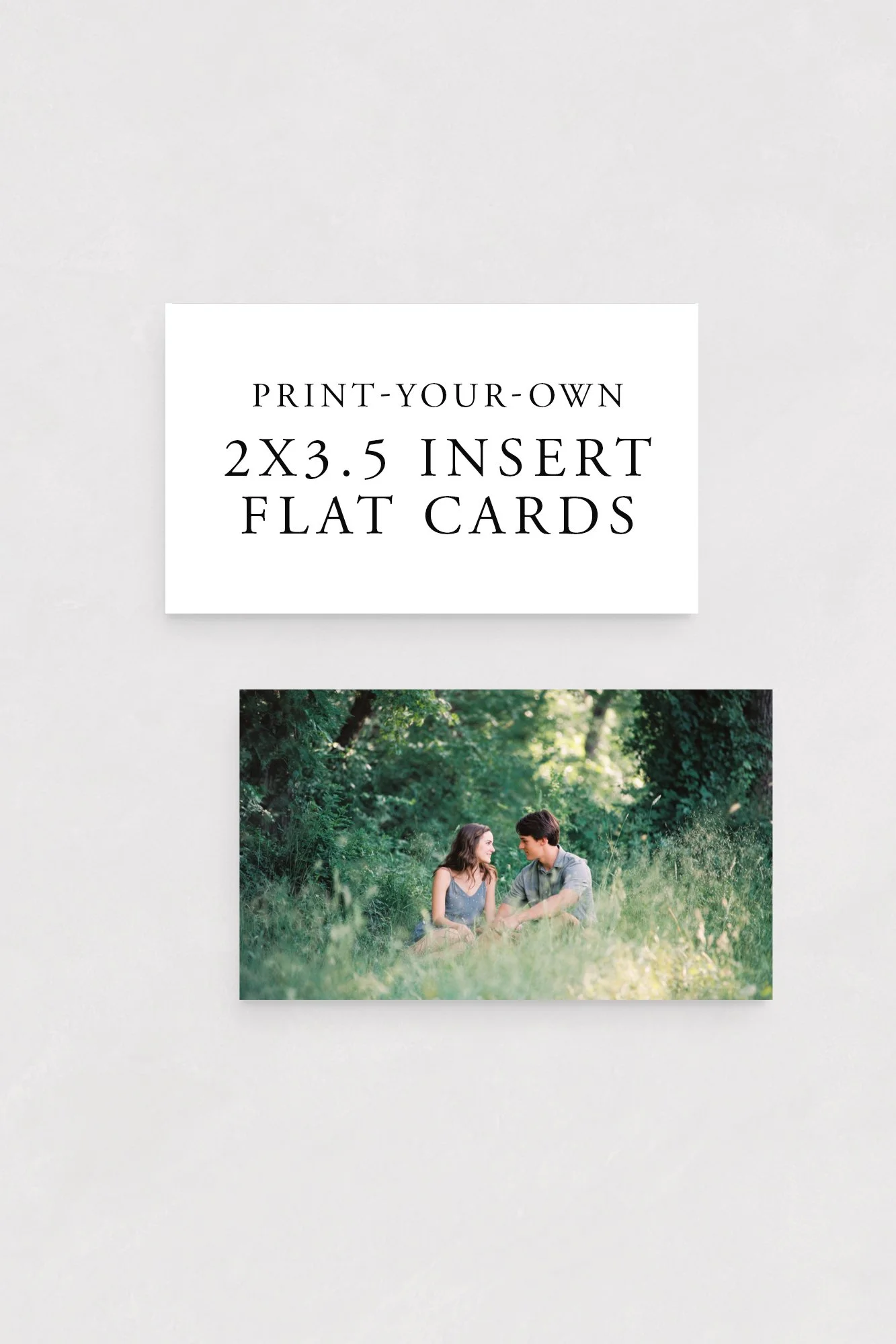 2x3.5 Insert Flat Card – Print Your Own Design