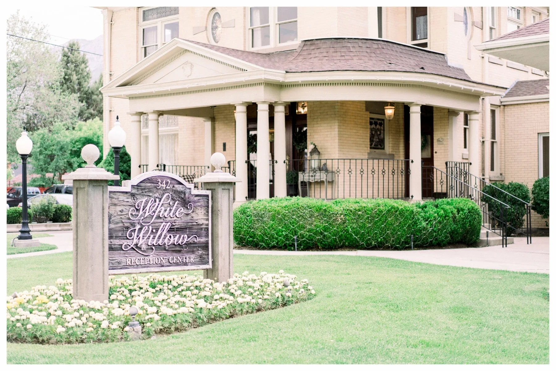 White Willow Reception Center - Provo: "White Willow Reception Center Provo historic mansion 1904 French farmhouse, Orem wedding invitations"