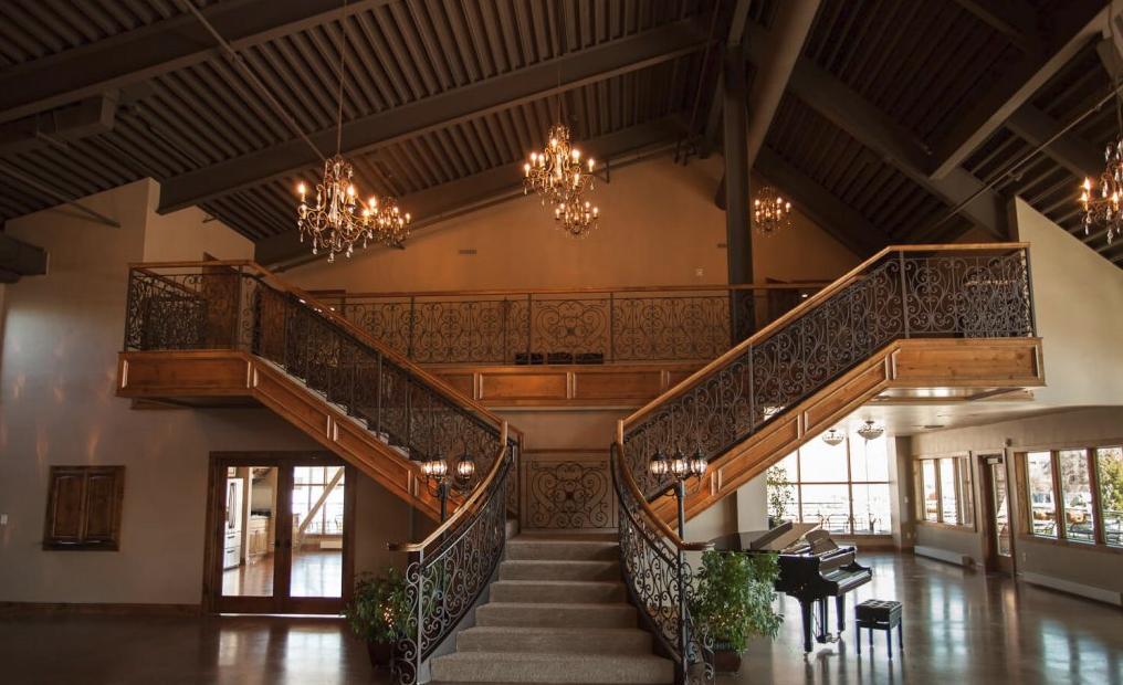 The Atrium at Hemming Village - Rexburg: "The Atrium at Hemming Village Rexburg wedding venue climate-controlled natural light, Rexburg wedding invitations"