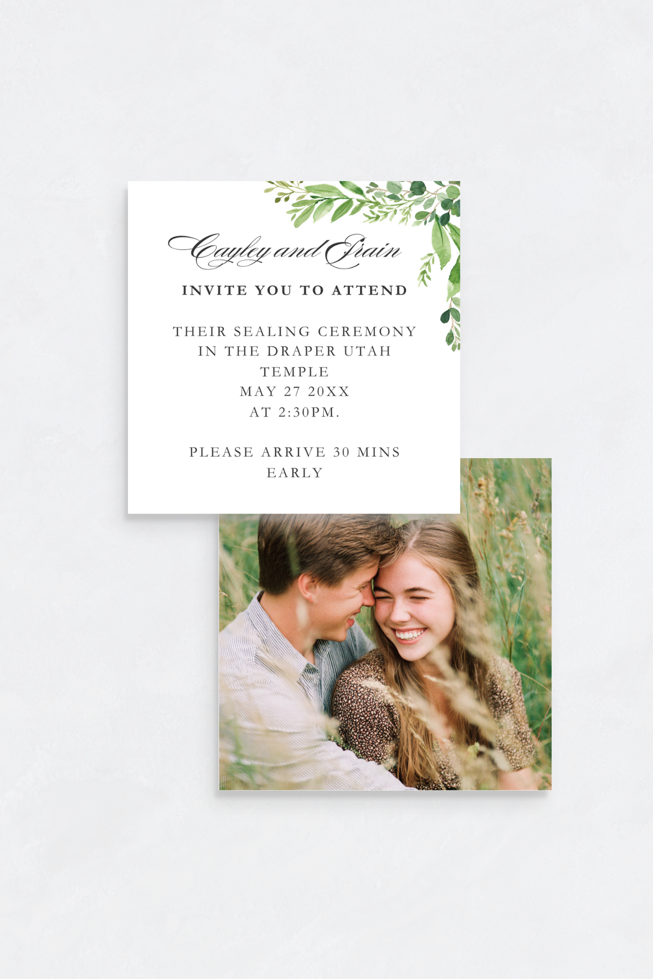 Greenery Branch 3x3 Insert Cards- Anthology Print Wedding Invitations.png
