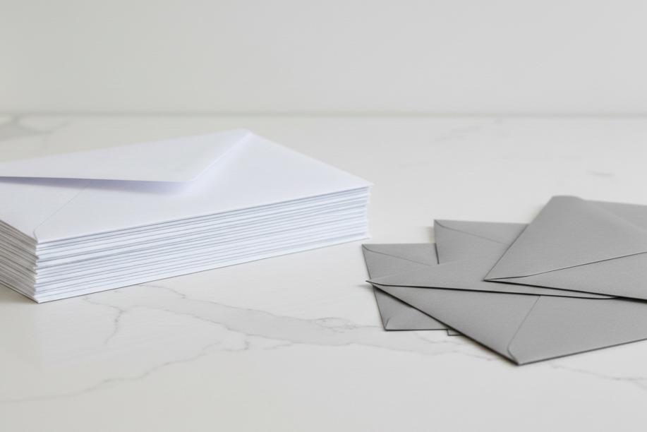 Pale Grey Euroflap Envelope