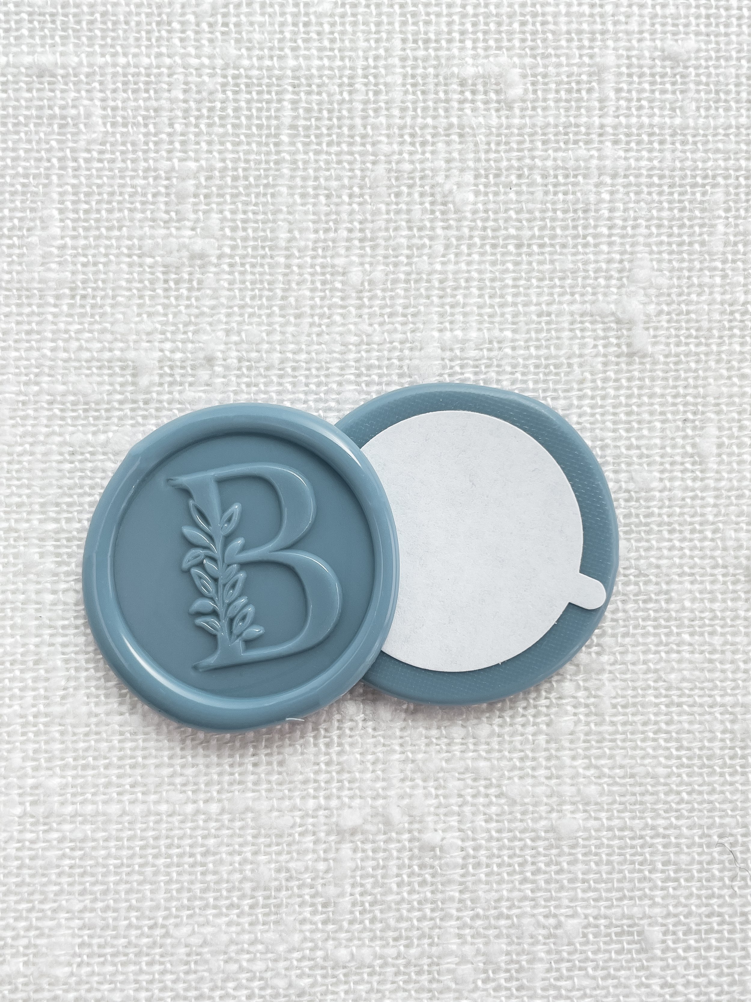 Greenery Alphabet Wax Seal Stickers "B"