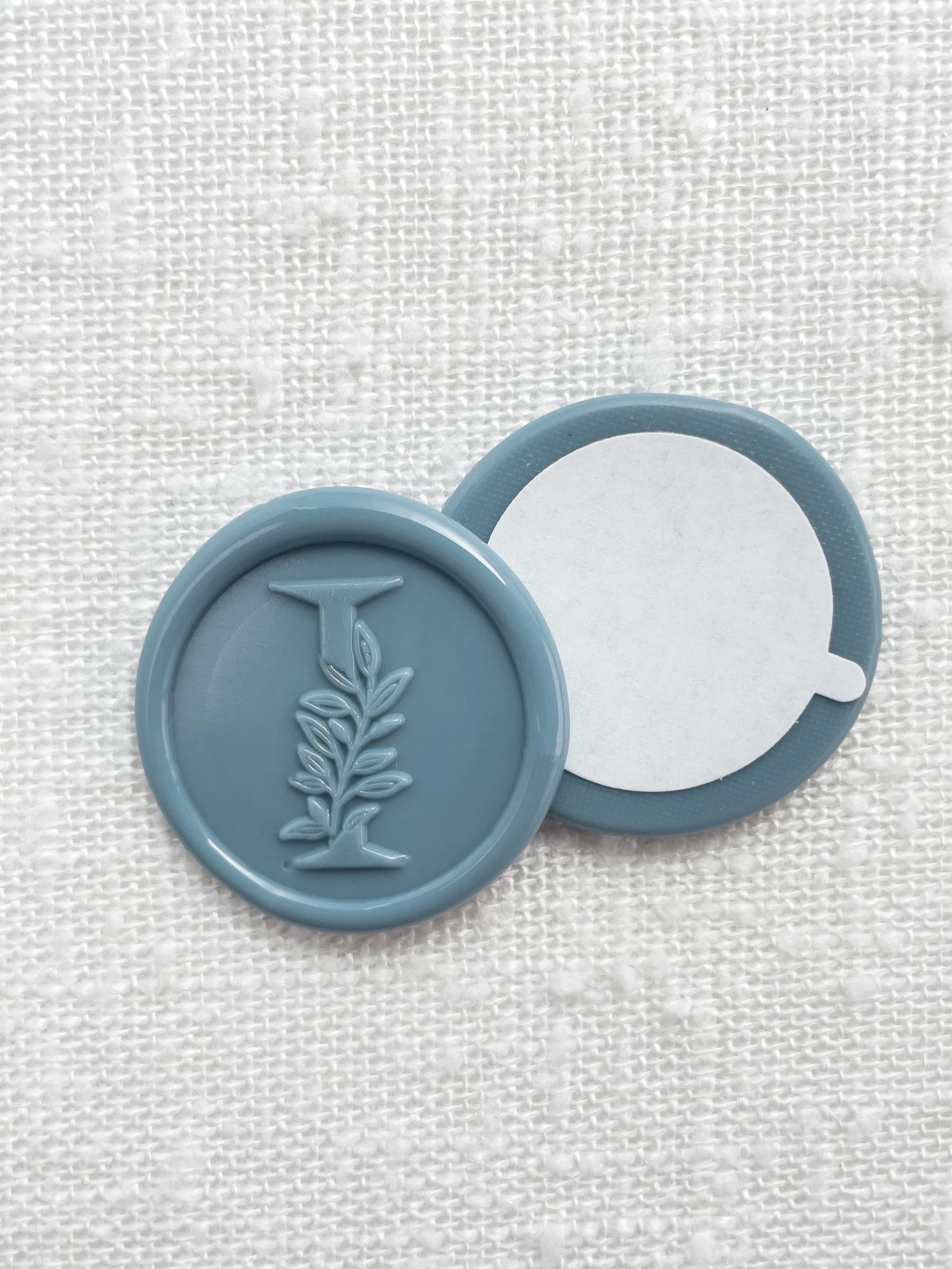 Greenery Alphabet Wax Seal Stickers "I"