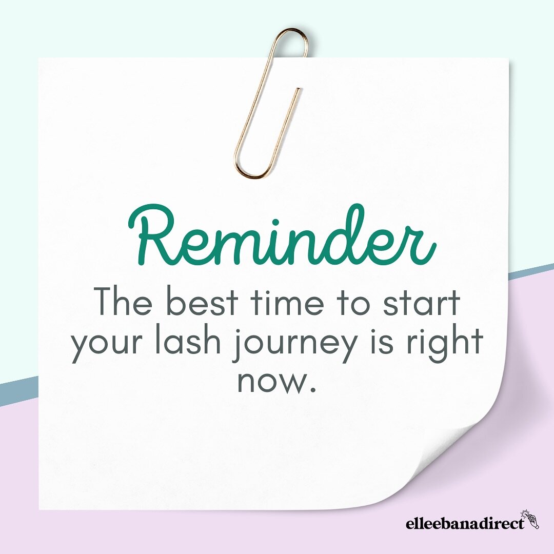 📎 We aren&rsquo;t kidding! Sign up for an Elleebana lash lift or brow lamination course and watch your business bloom. 🌸 💫