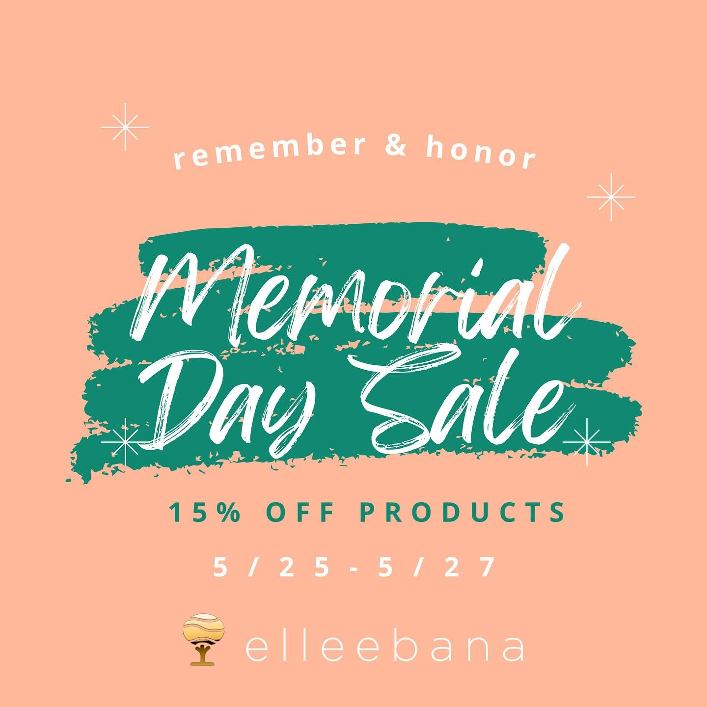 Mark your Calendars!

Our Memorial Day Sale is coming &mdash; enjoy 15% OFF all Elleebana products from May 25th to May 27th.

Get ready to stock up on your lash + brow favorites just in time for summer!

#MemorialDaySale #ComingSoon #ElleebanaDirect