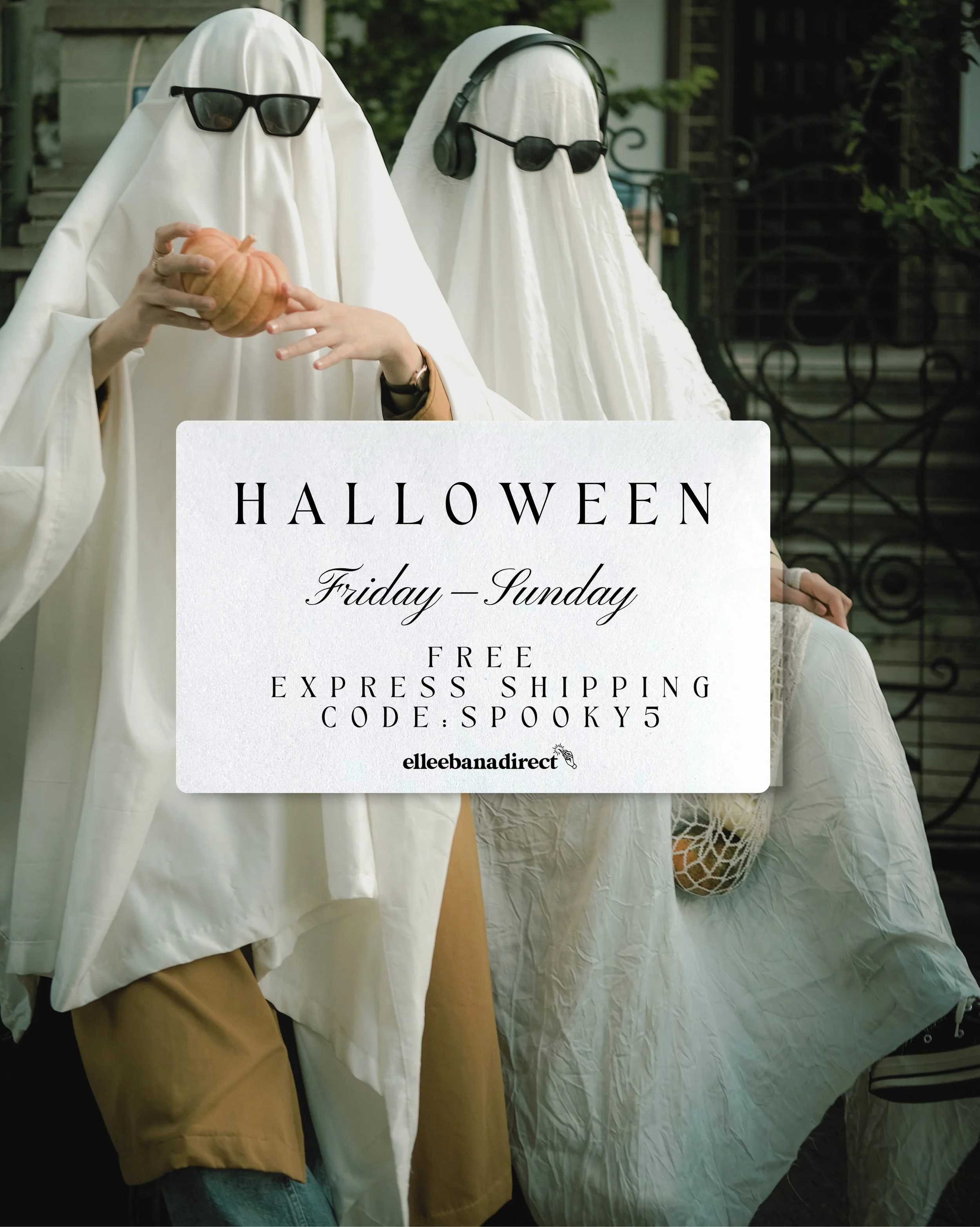 👻 FRIGHTFULLY FAST SHIPPING! 🎃

No tricks, just a little Halloween treat from your friends at Elleebana Direct! 🖤

Enjoy FREE EXPRESS SHIPPING all weekend long!

🕸️ Friday&ndash;Sunday ONLY
🎃 Use code SPOOKY5 at checkout!

Stock up on your lash 