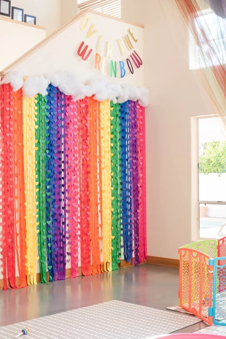 Eco-Friendly Rainbow-Themed 1st Birthday Party