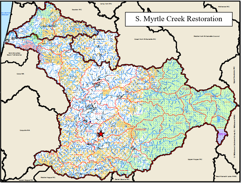 South Myrtle Creek Map