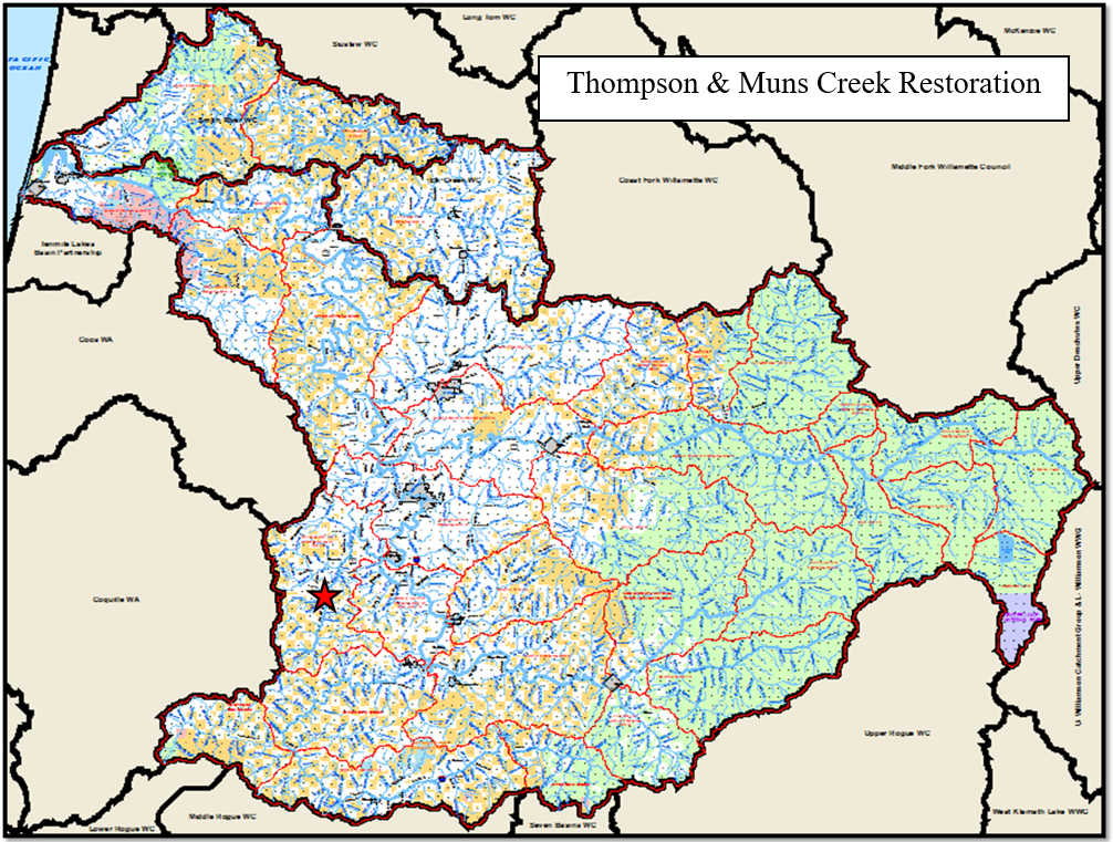 Thompson & Muns Creek Map