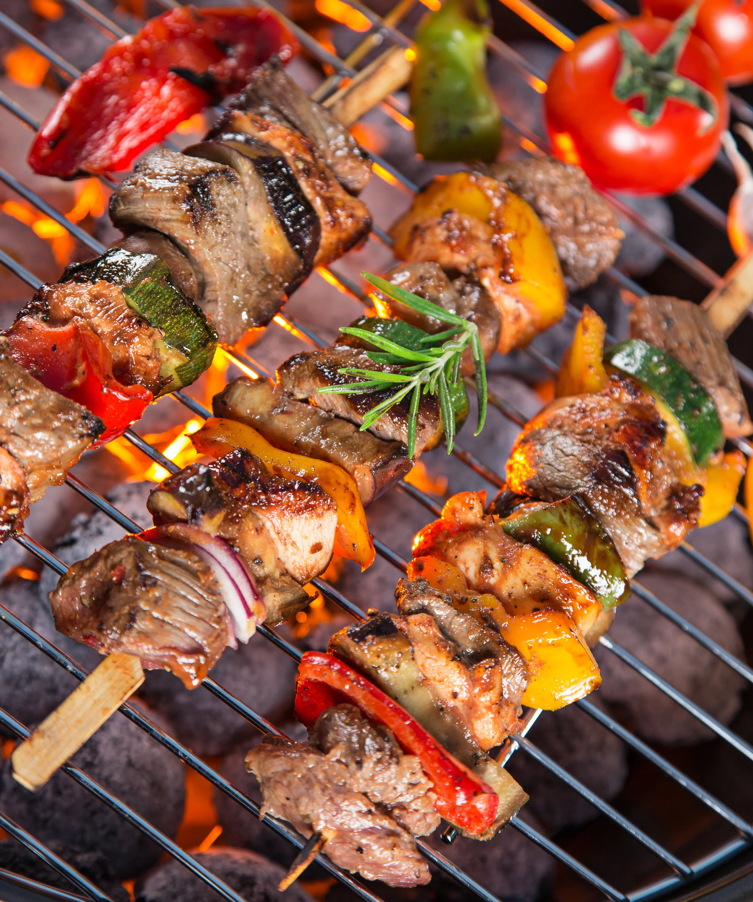 Grilled Lamb Kebabs using Boneless Leg