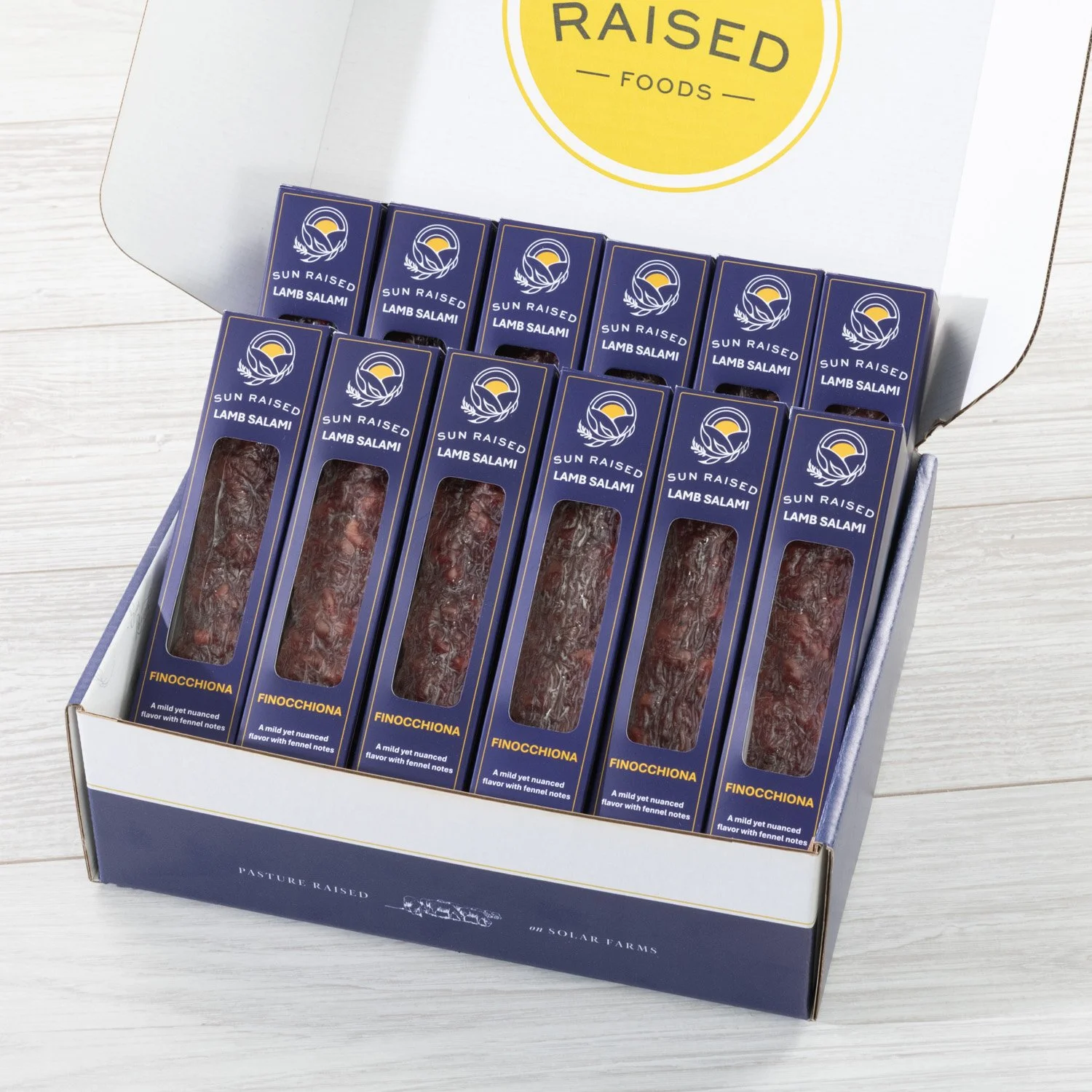 Case of Finocchiona Lamb Salami (12)