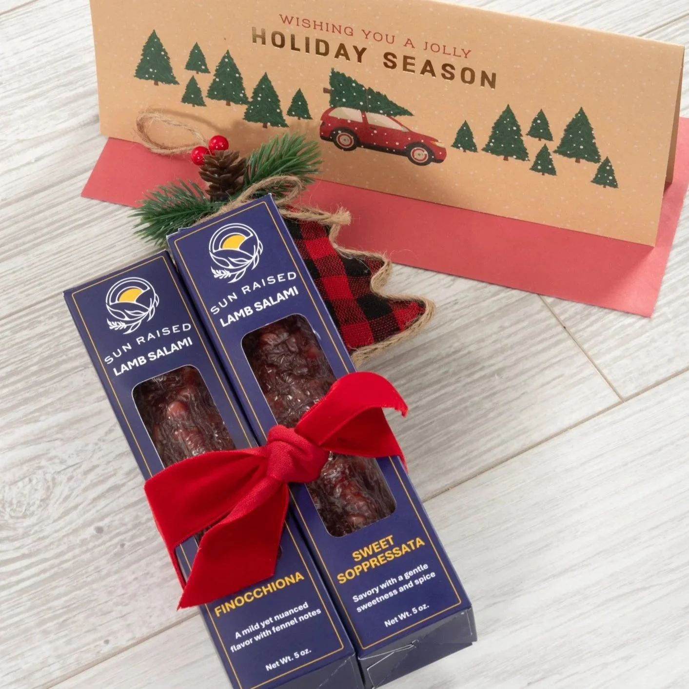 The Salami Box with Hand Written Card