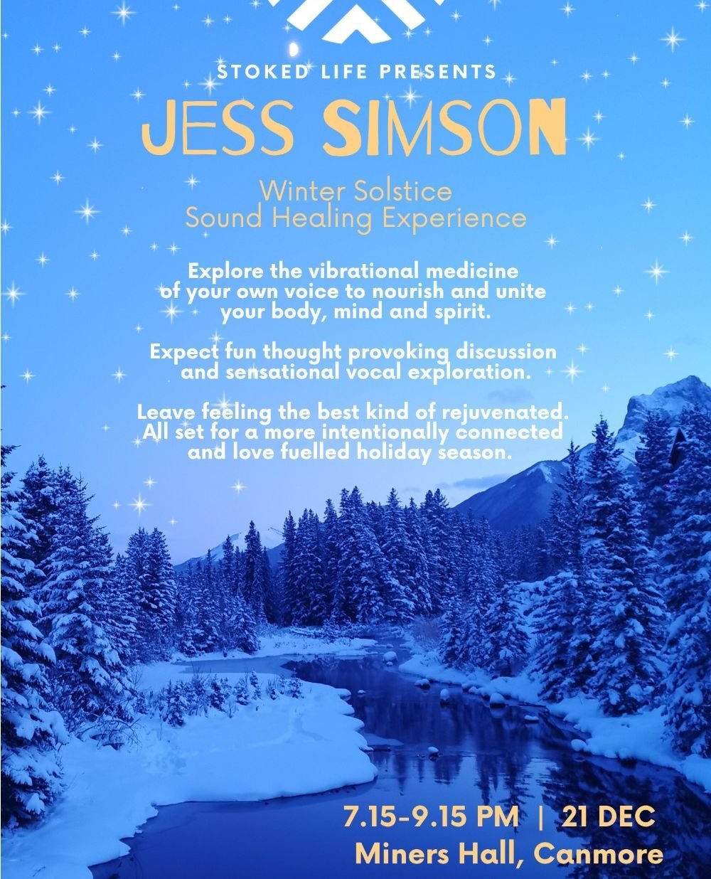 Did you know that the EXACT time of the winter solstice this year for Alberta will be at 8.27pm on December 21st?! ⁠
⁠
RIGHT IN THE MIDDLE OF OUR SOUND HEALING EXPERIENCE!⁠
⁠
I can only imagine being in a reflective Self connected state during this t